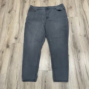 Seven7 Denim Jeans Women Size 20 Gray Dark Ultra High Rise Skinny Leggings 39x27